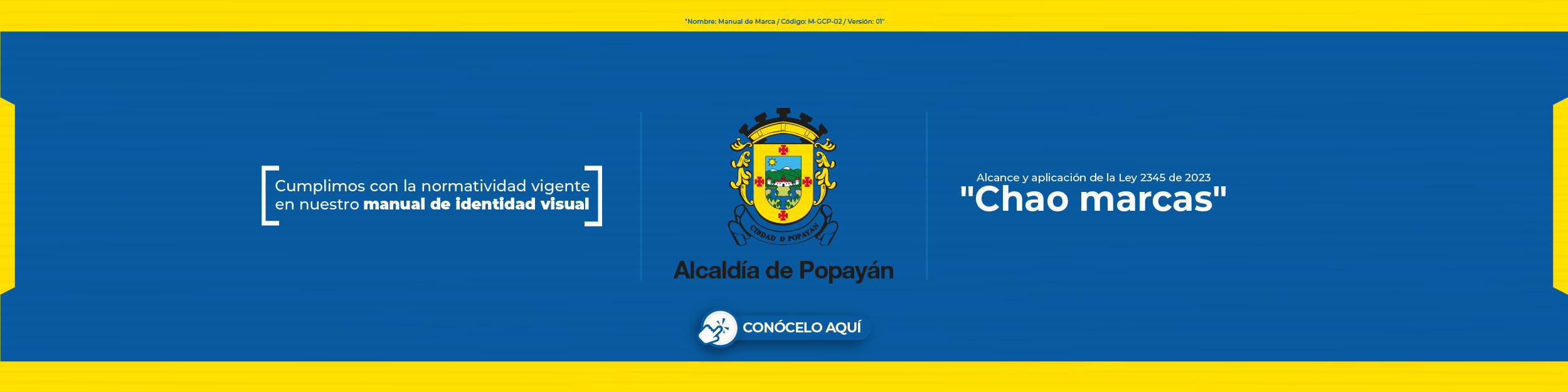 Banner CHAO MARCAS - Manual Alcaldía